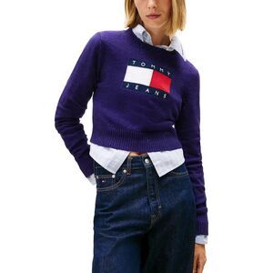 Tommy Hilfiger Jeans Purple Organic Cotton Women's Sweatshirt